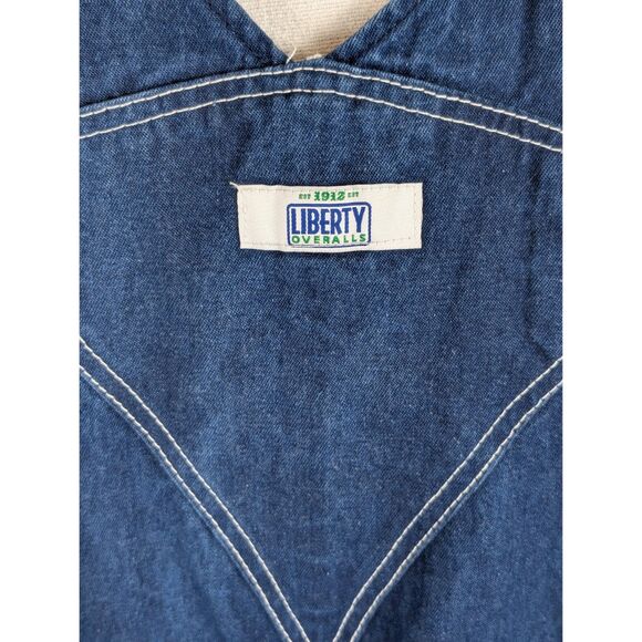 Liberty Overalls with Carpenter Loop Blue Men's Size 48x28 - Picture 9 of 15